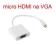 Adapter Konwerter micro HDMI do VGA D-sub Aktywny