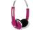 Słuchawki stereo nauszne rozowe,Super Bass,COLOR