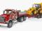 BRUDER 02813 Ciężarówka MACK z koparką JCB