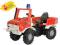 STRAŻ POŻARNA NA PEDAŁY MERCEDES UNIMOG ROLLY TOY