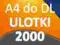 ULOTKI A4 SKŁADANE na trzy do DL 2000 szt -offset-