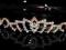 KORONA DIADEM srebrna TIARA GLITTER SWAROVSKI -65%