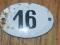 Numerek emaliowany - 16