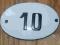 Numerek emaliowany - 10