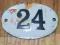 Numerek emaliowany  - 24