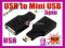 KO10 ADAPTER PRZEJŚCIÓWKA USB MINI USB  ładowarka