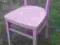 STARE KRZESŁO W KOLORZE WRZOSOWYM, A MOŻE LILIOWYM