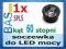 Soczewka do LED mocy 1W i 3W _ kąt 60 stopni