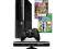 Xbox 360 4GB + 2 gry
