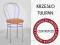 KRZESŁO KRZESŁA KUCHENNE METALOWE TULIPAN IWO 9