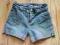 dżinsowe spodenki szorty dziewczęce 140 146