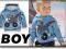 NEXT JESIEŃ BLUZA TRUCK APPLIQUE BLUE 3-4 L