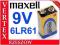 1 SZT BATERIA ALKALICZNA 9V MAXELL 6LR61 6F22 FV