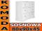 # KOMODA sosnowa GRENADA # BIEL # PRODUCENT # 80cm