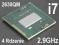 Intel Core i7 2.9 GHz 2630QM 4 rdzenie 8 wątków