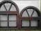 Stylowe łukowe okna drewniane skrzynkowe NOWE!9szt
