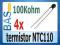 Termistor _ NTC110 _ 100K _ 5% _ 4 sztuki