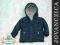 F&amp;F GRANATOWA PIKOWANA JESIENNA KURTKA 74 6-9m