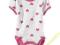 OLD NAVY biało różowe BODY serduszka na 18-24 m