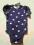 OLD NAVY granatowe BODY w serduszka na 0-3 m NOWE