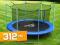 TRAMPOLINA Z SIATKĄ WEWNĘTRZNĄ 312cm 2w1 NEO PRO