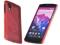 Red Rubber case LG Nexus 5 D820 + folia wymiar