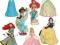 DISNEY Princess 7 figurek Jasmina,Merida, Tiana24h