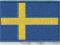NASZYWKA termo - FLAGA SZWECJA, SWEDEN - haft