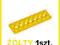 LegoTECHNIC Płytka żółta 2x8 z otworami 3738