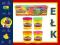 CIASTOLINA PLAY-DOH 4 KOLORY NEONOWE TUBY PIES