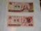 CHINY 1 - 5 YUAN 1980r 1990r DWA BANKNOTY ŁADNE