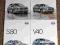 Zestaw prospektów Volvo 4 sztuki 2013