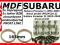 Dystanse MDF Subaru Forester przednie drzwi D39