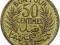 TUNEZJA FRANCUSKA 50 CENTIMES 1941 ROK st.1-