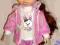 DRES WELUROWY DLA LALKI DISNEY ANIMATORS 42CM