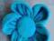 Własnoręcznie wykonana  broszka z materiału