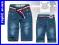 Krótkie chłopiece spodnie jeans ok 122/128 KS6