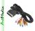 kabel DVBt EURO SCART 6RCA 6-RCA chinch TV-AV 1,5m