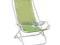 Fotel leżak krzesło plażowy składany Kwiat Zielony