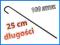 SZPILKI DO AGROWŁÓKNINY metalowe J 25cm 100 szt
