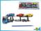 CIĘŻARÓWKA TIR LAWETA + 3 SAMOCHODY SPORTOWE 29cm