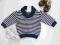 H&amp;M sweter sweterek w paski wool 68 NOWY