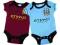 2 szt Bawełniane BODY MANCHESTER CITY size 74 cm