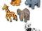 ZOO figurka 5 SZTUK  L041 UROCZA DŻUNGLA EduCORE