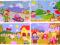 PUZZLE DREWNIANE, UKŁADANKI edukacyjne 4 tablice