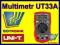 MULTIMETR CYFROWY UT33A  UT-33A GWARANCJA 24 m-ce!