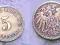 5 PFENNIG 1907 A CESARSTWO NIEMIECKIE 1891 -1918