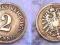 2 PFENNIGI 1876 F CESARSTWO NIEMIECKIE