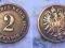 2 PFENNIGI 1875 C CESARSTWO NIEMIECKIE