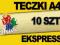 Teczki A4 350g 4+4 folia błysk/mat 10szt. 24h!!!